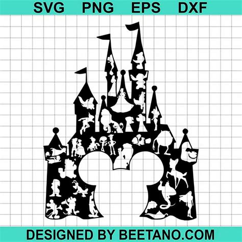 Princess Castle Disney Castle Silhouette Studio Designer Edition