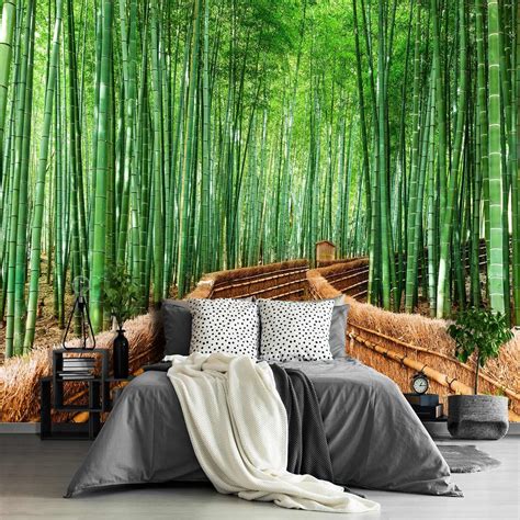 Fightal - Green Bamboo Forest Wallpaper Living Room South Africa | Ubuy