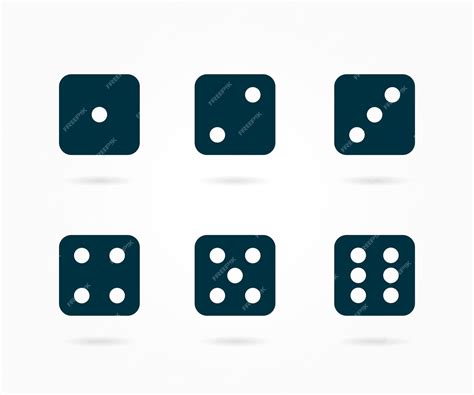 Premium Vector | Set of game dice icons vector dice in a flat design ...