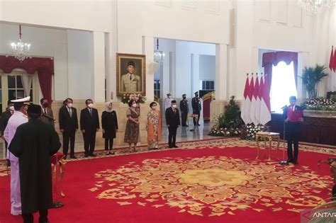 Jokowi Officially Inaugurates Admiral Margono As TNI Commander ANTARA