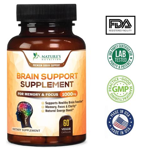 Premium Brain Support Supplement Extra Strength Brain Memory Pills For