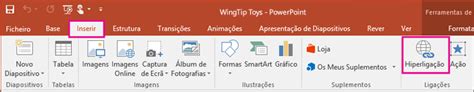 Adicionar uma hiperligação a um diapositivo Suporte do Office