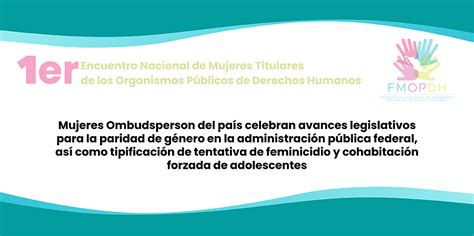 Mujeres Ombudsperson Del País Celebran Avances Legislativos Para La