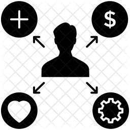 Employee Benefits Icon of Glyph style - Available in SVG, PNG, EPS, AI & Icon fonts