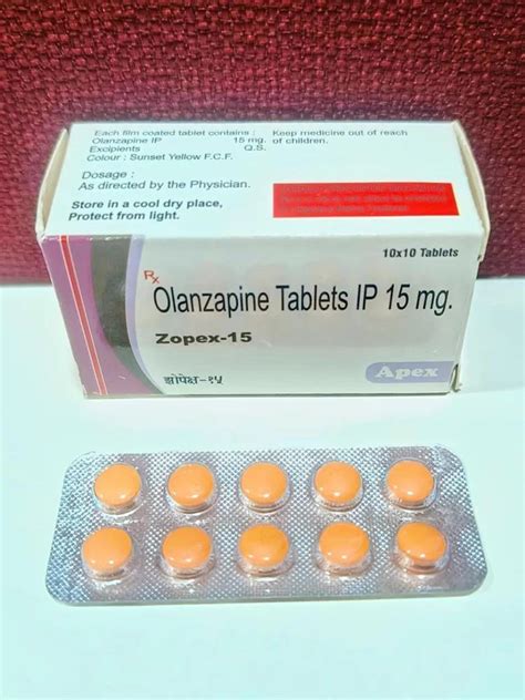 Olanzapine 15 Mg Tablet At Rs 1000 Box Ambavadi Ahmedabad ID