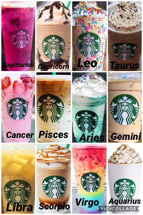 Starbucks Astrology Drink Chart Chart Examples