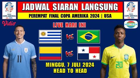 JADWAL SIARAN LANGSUNG COPA AMERIKA 2024 HARI INI MINGGU 7 JULI 2024