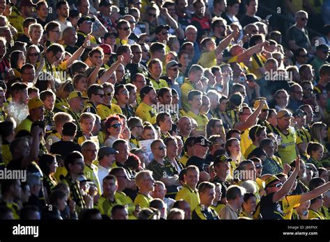 Berlin Germany 27th May 2017 Dortmund Fans Cheer For Their Team