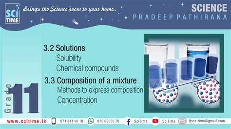 UNIT 3 Lesson II Solubility And Composition SciTime Tution Hub