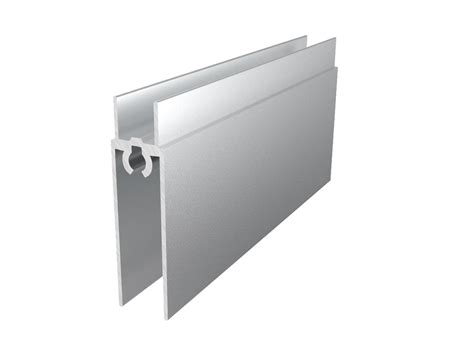 Горизонтальный профиль нижний хром матовый | Всё Для Мебели