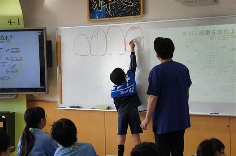 今日はいい歯の日 デイリースナップで見る学びのポイント 岐阜聖徳学園大学附属小学校