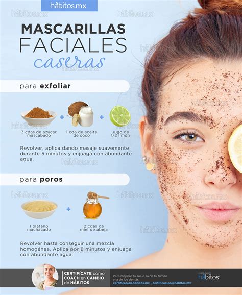 Mascarillas Exfoliante Y Poros Mascarillas Faciales Caseras Faciales