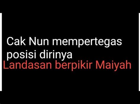 45 Cak Nun Jamaah Maiyah YouTube