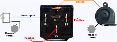 Como conectar Relevador automotriz conocido como relay o relé
