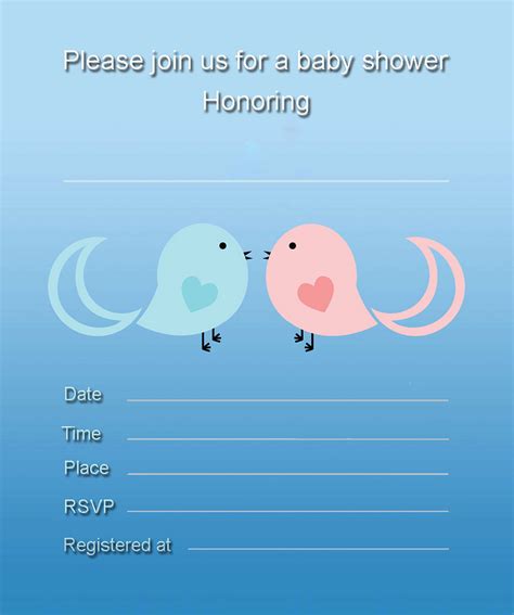 Free Twin Baby Shower Invitations - My Practical Baby Shower Guide