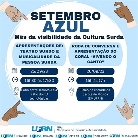 Setembro Azul Mês da visibilidade da Pessoa Surda Engenharia Biomédica