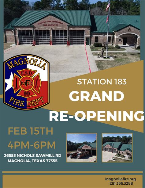 Station 183 Grand Re-Opening – Magnolia Fire Department