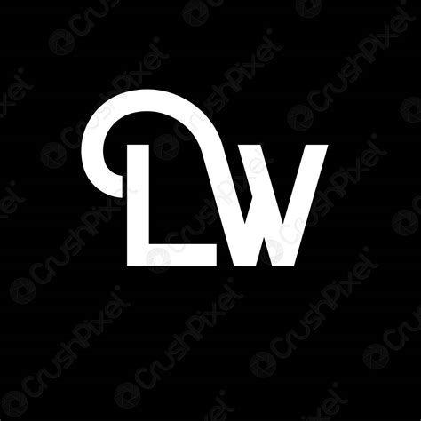 Lw Letter Logo Design Initial Letters Lw Logo Icon Abstract Stock