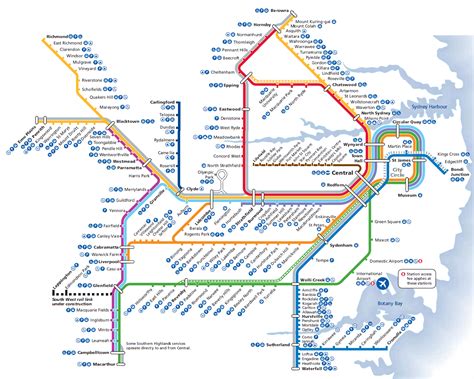 Sydney Rail Transport Map