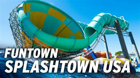 All Water Slides At Funtown Splashtown Usa In Saco Maine Youtube