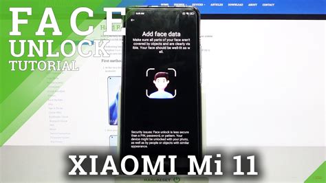 How To Set Up Face Unlock On Xiaomi Mi Use Face Recognition Youtube