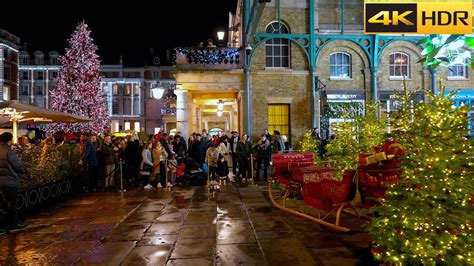 London Christmas Lights 2022Covent Garden London Walk Under Christmas