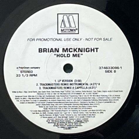 Brian Mcknight Hold Me Vinyl Chamber