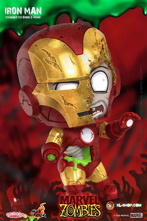 Hot Toys COSB817 Marvel Zombies Iron Man Cosbaby S Bobble Head