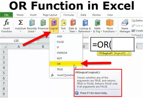 Or In Excel Formula Examples How To Use Or Function In Excel