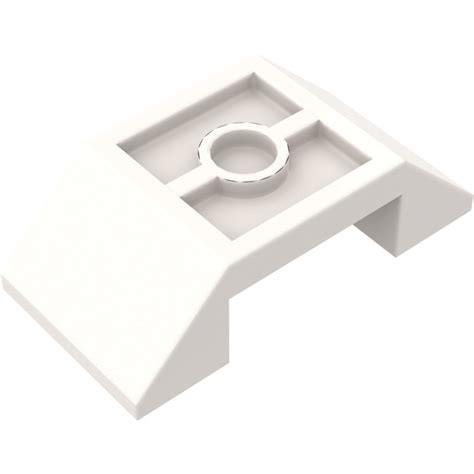 LEGO White Slope 2 X 4 45 Double Inverted With Open Center 4871