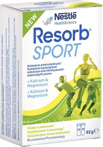 Köp Resorb Sport Fläder Lime 20 st Apoteket se