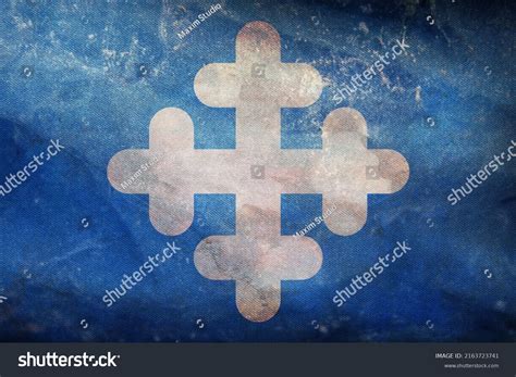 Top View Retro Flag Taby Kommun 库存插图 2163723741 Shutterstock