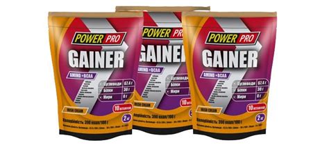 Гейнер Power Pro Gainer Банан, 1 кг : інструкція + ціна в аптеках ...