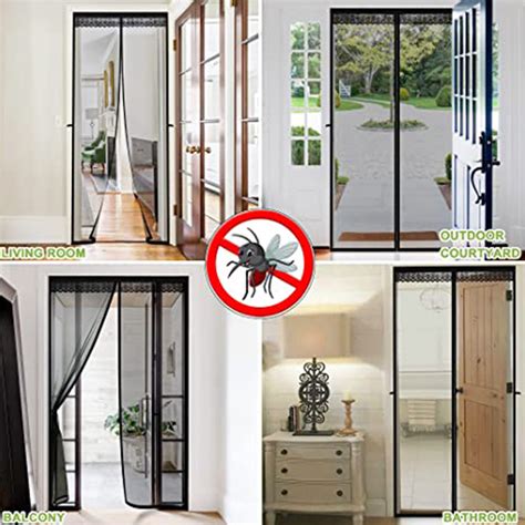 amazon  design fiberglass magnetic door curtain material fly screen