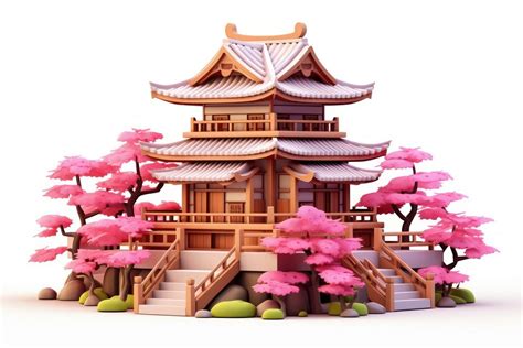 Architecture building outdoors pagoda. AI | Free Photo Illustration ...