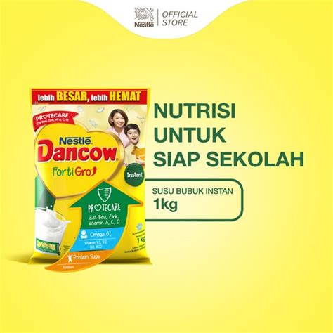 Jual Nestl Dancow Fortigro Susu Bubuk Usia Sekolah Pouch Kg Shopee