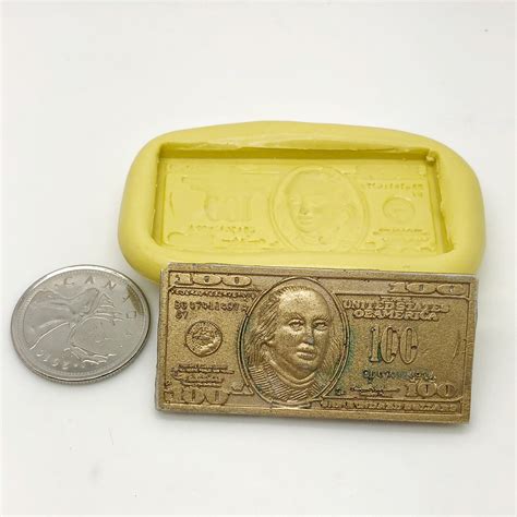 Money Mold Dollar 100 Dollar Bill Silicone Christines Molds