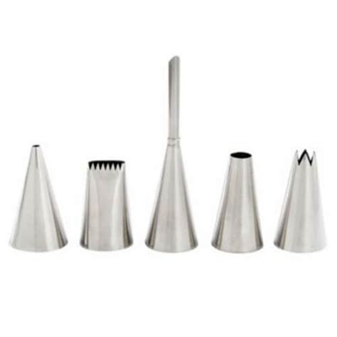 Mrs Anderson S Baking 5 Piece Stainless Steel Decorating Pastry Set