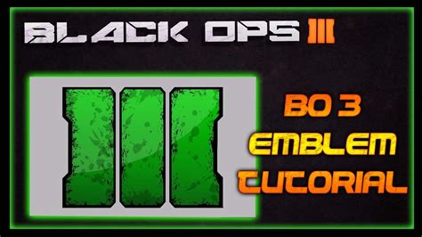 Black Ops 3 Logo Emblem Tutorial Youtube