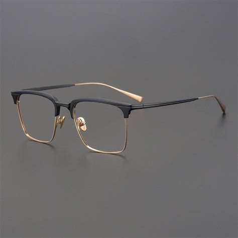 Ccspace Unisex Full Rim Square Tr Titanium Eyeglasses In