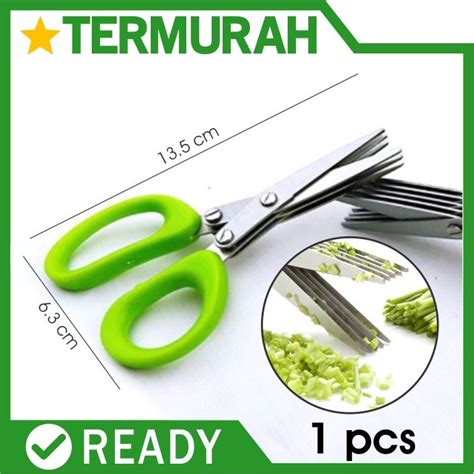 Jual Gunting 5 Lapis Daun Bawang Sayur Dapur 5lapis Kitchen Scissors