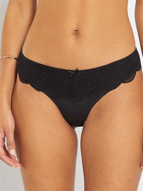 Braguita Brasile A Envie De Lingerie Negro Kiabi