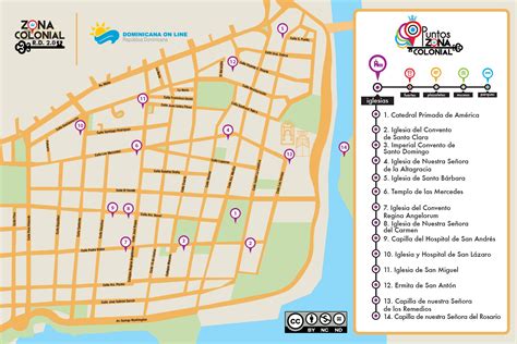 Mapa De Las Iglesias De La Zona Colonial Rd Más Información En El Link