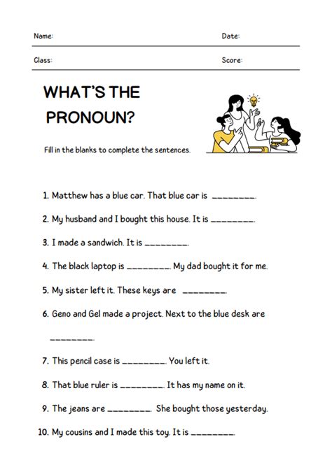 Possessive Pronouns Worksheets English Stuffs