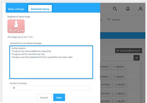 create  register  stamp support