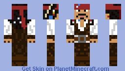 Jack Sparrow Minecraft Skin