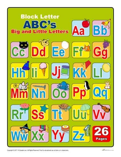 Free Printable Letters Of The Alphabet Upper And Lower Case