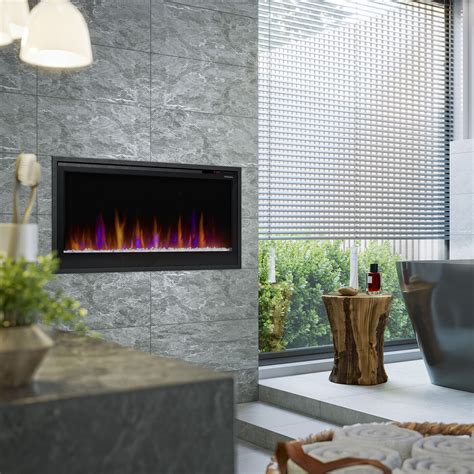 Multi Fire Slim Linear Electric Fireplace By Glen Dimplex Americas