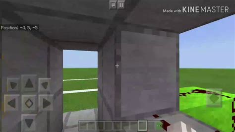 How To Make A 1x2 Piston Door In Mcpe Easy Youtube