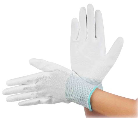 Latex Cotton Knitted Anti Static Esd Cleanroom Pvc Pe Nitrile